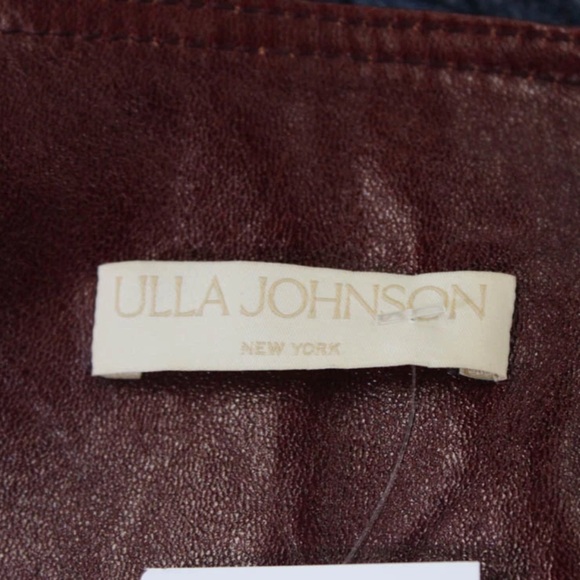 Ulla Johnson Briar Lamb Leather Jacket Mahogany Size Small NWOT - Picture 10 of 15